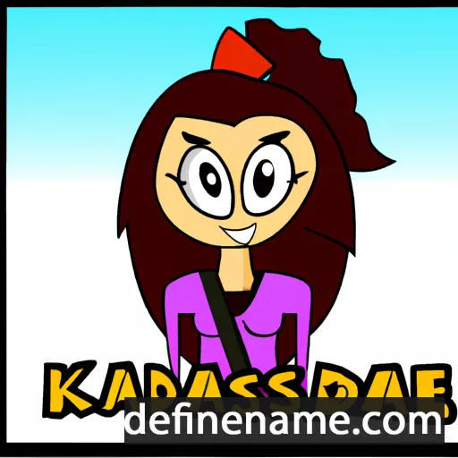 cartoon of the name Kassandrea