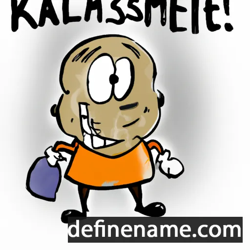 cartoon of the name Kastehelmi