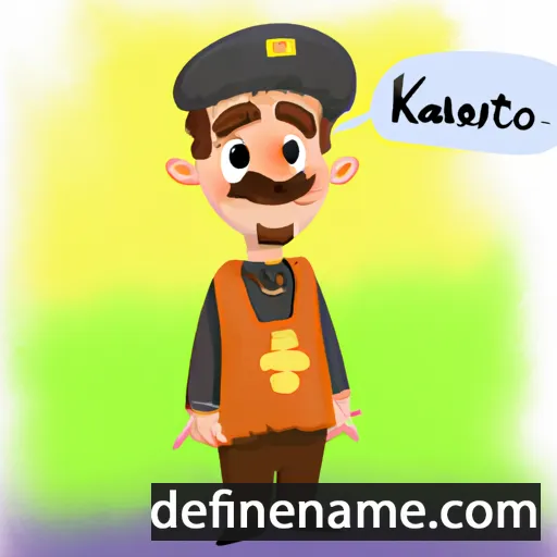 cartoon of the name Kastriot