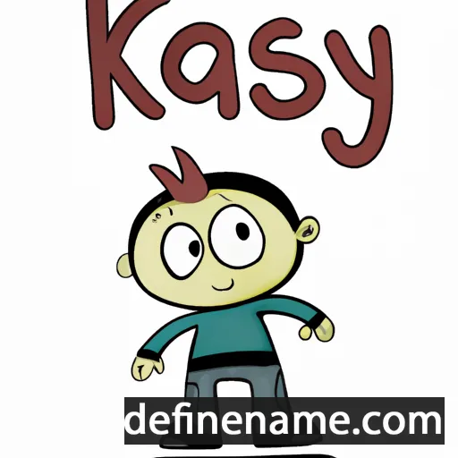 cartoon of the name Kasy