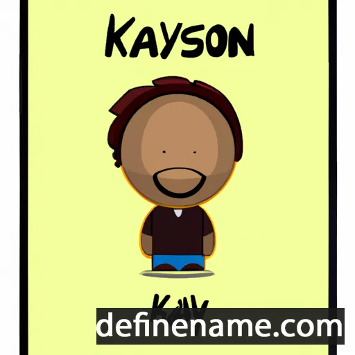 cartoon of the name Kasyn