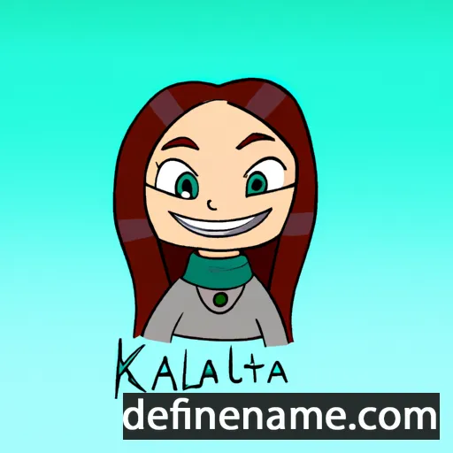 cartoon of the name Katalea