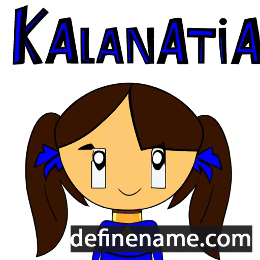 cartoon of the name Katalena