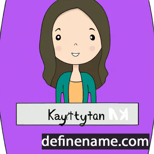 cartoon of the name Katalyn