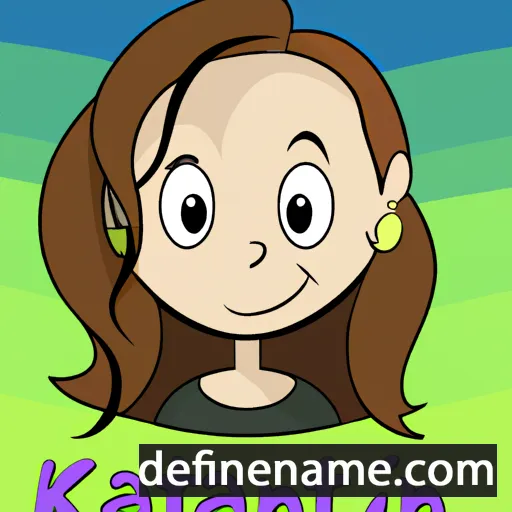 cartoon of the name Kateann