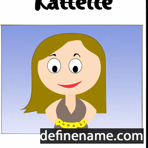 cartoon of the name Katelee