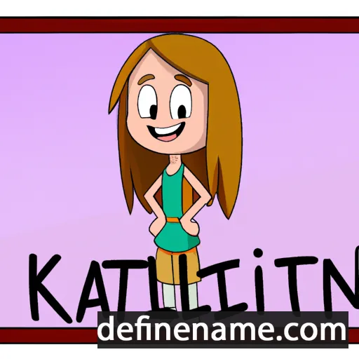 cartoon of the name Katelin