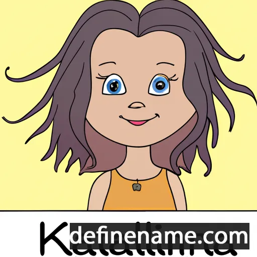 cartoon of the name Katelina