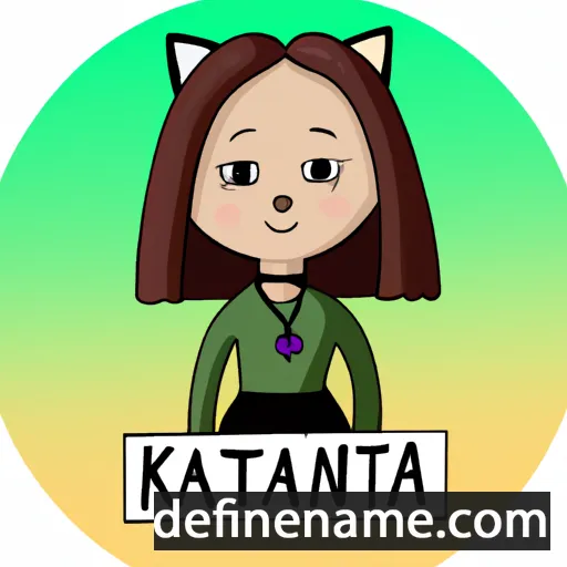 cartoon of the name Kateriina