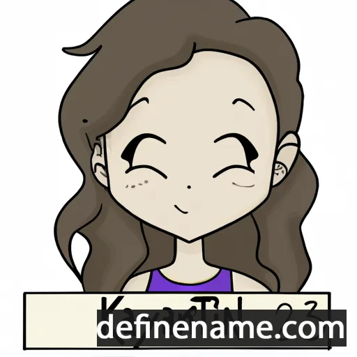 cartoon of the name Kateylyn