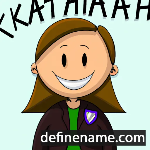 cartoon of the name Kathalin