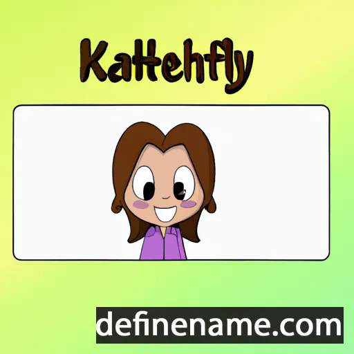 cartoon of the name Kathely