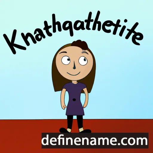 cartoon of the name Katherinne