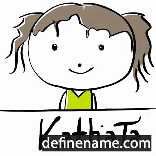 cartoon of the name Kathinka