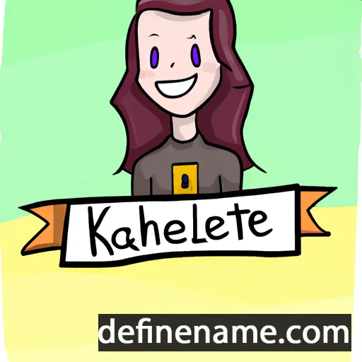 cartoon of the name Kathleene