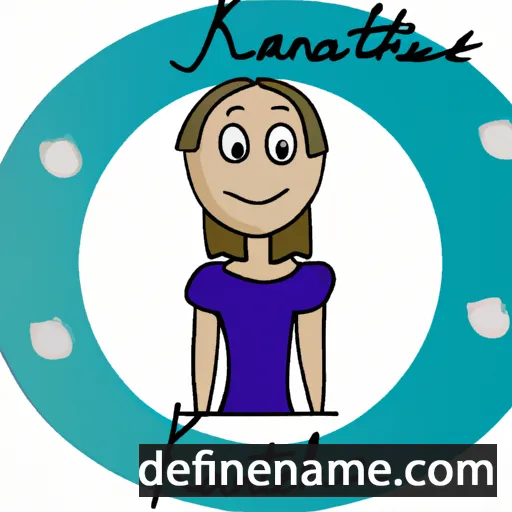 cartoon of the name Kathlena