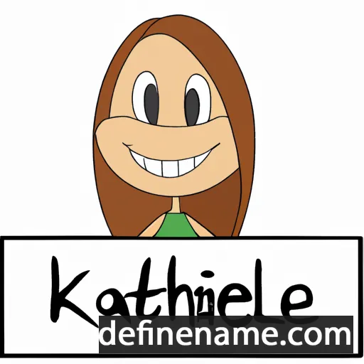 cartoon of the name Kathlene