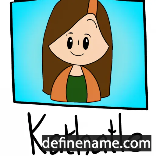 cartoon of the name Kathline