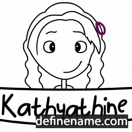 cartoon of the name Kathlynne