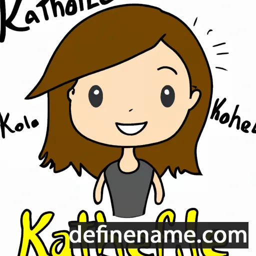 cartoon of the name Kathriel