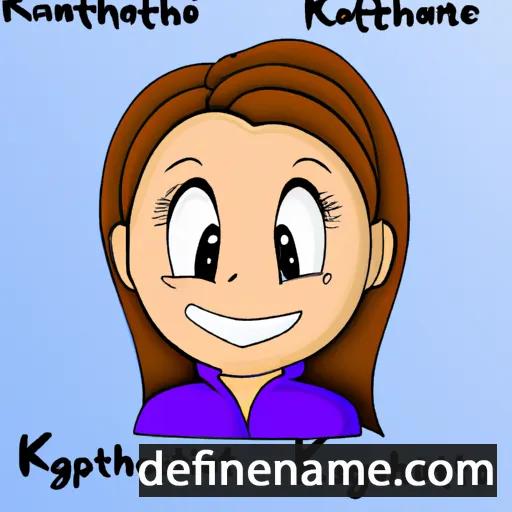 cartoon of the name Kathryne