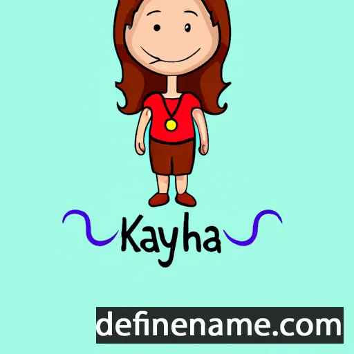 cartoon of the name Kathya