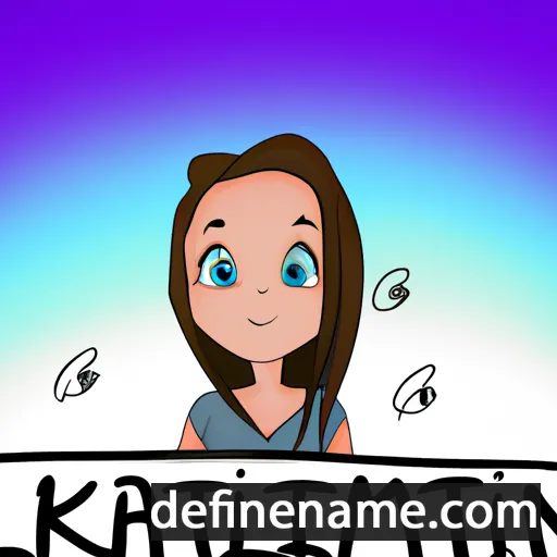 cartoon of the name Katielynn