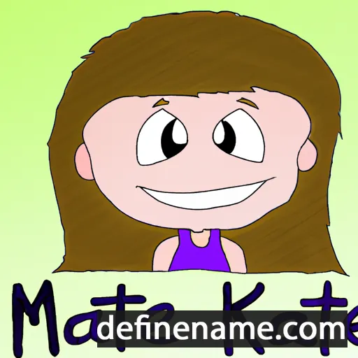 cartoon of the name Katiemae