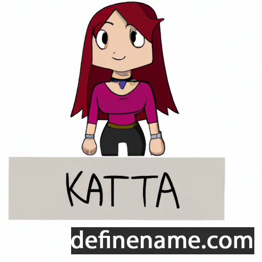 cartoon of the name Katixa