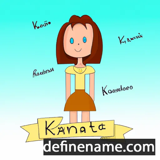 cartoon of the name Katrīne