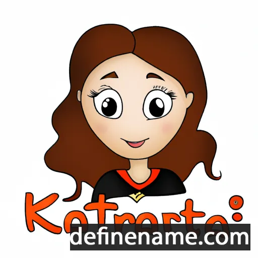 cartoon of the name Katriana