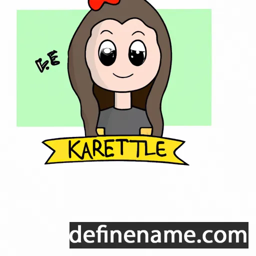 cartoon of the name Katrielle