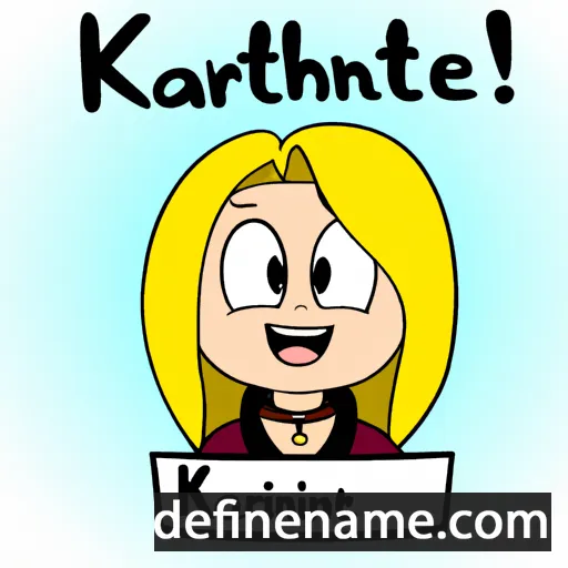 cartoon of the name Katrinel