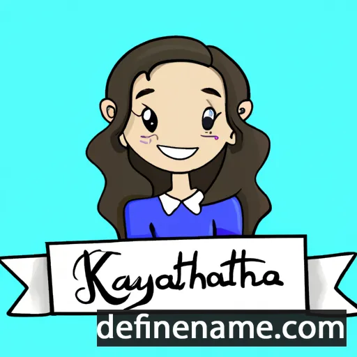 cartoon of the name Katrynah