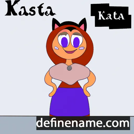 cartoon of the name Katsa