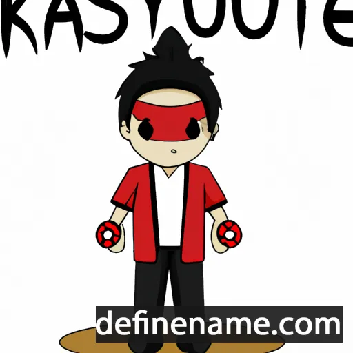 cartoon of the name Katsuyuki