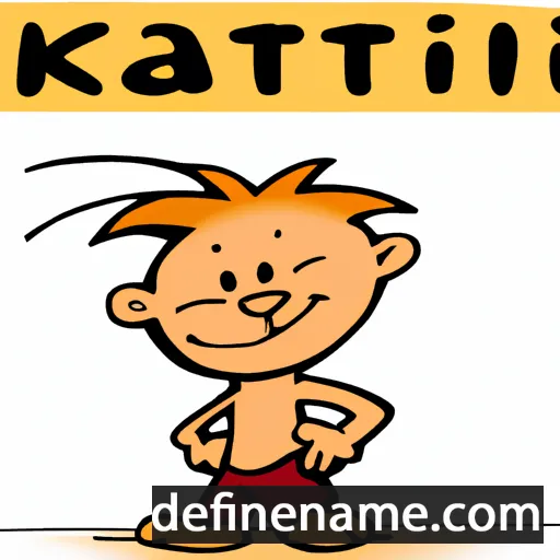 cartoon of the name Kattin