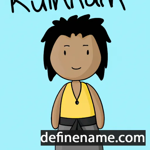 cartoon of the name Kauani