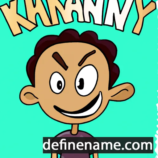 cartoon of the name Kauanny