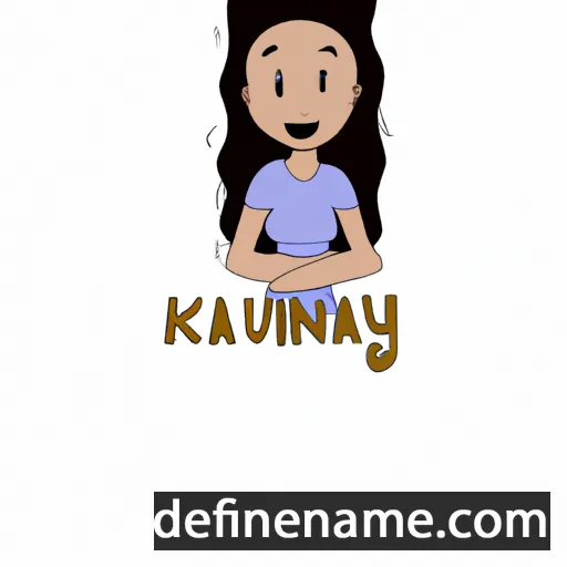 cartoon of the name Kauany