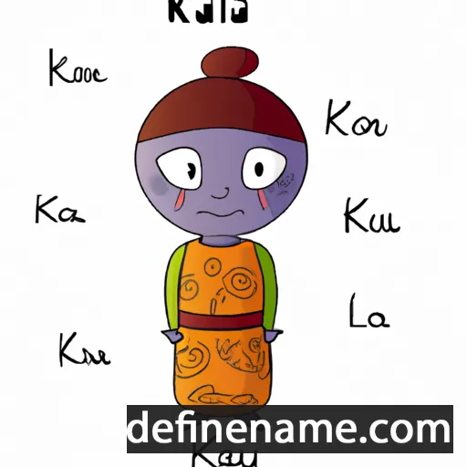 cartoon of the name Kaula