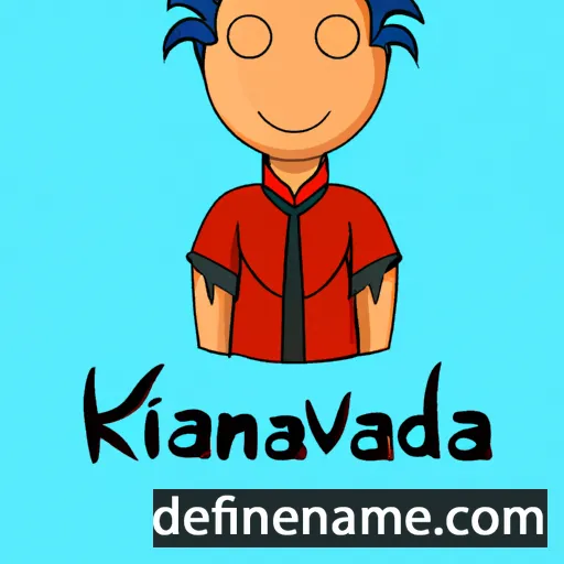 cartoon of the name Kavindra