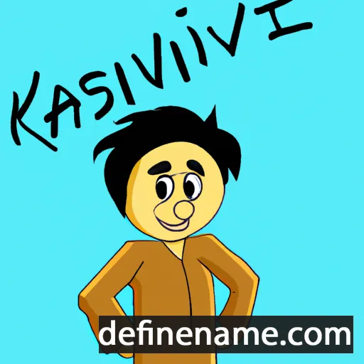 cartoon of the name Kavish