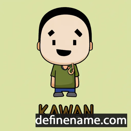 cartoon of the name Kawan