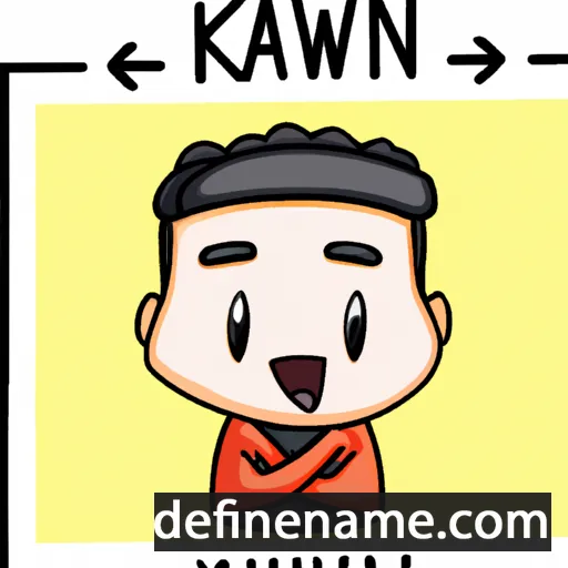 cartoon of the name Kawin