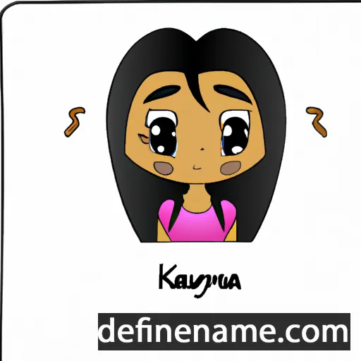 cartoon of the name Kayana