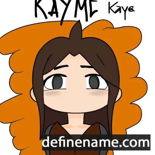 cartoon of the name Kayane