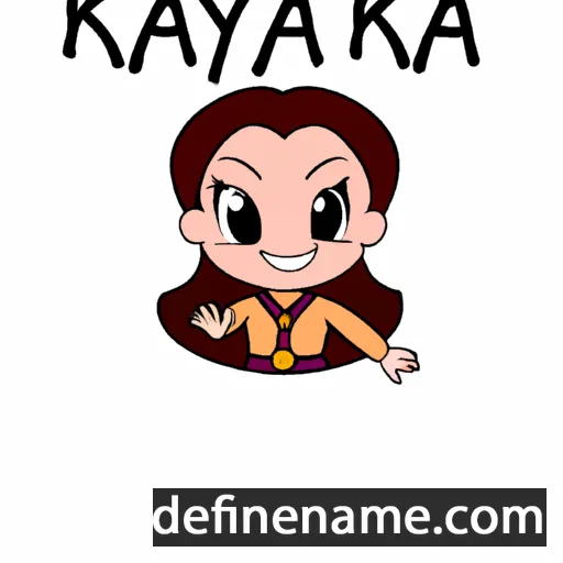 cartoon of the name Kayarea