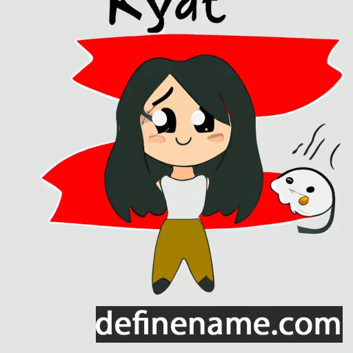 cartoon of the name Kayati