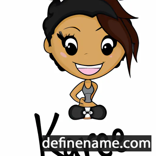 cartoon of the name Kaybree